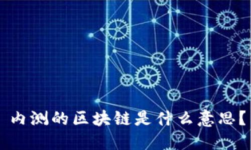 内测的区块链是什么意思？