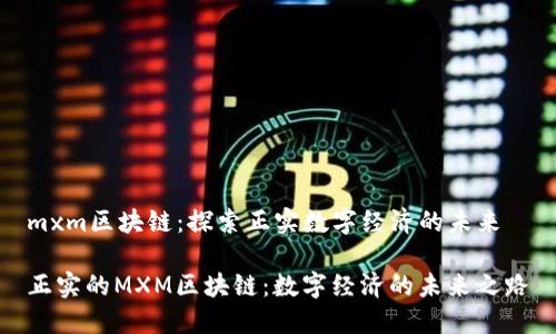mxm区块链：探索正实数字经济的未来

正实的MXM区块链：数字经济的未来之路