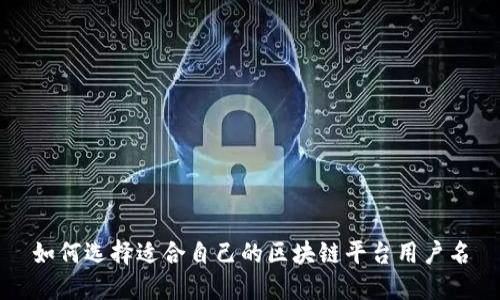 如何选择适合自己的区块链平台用户名